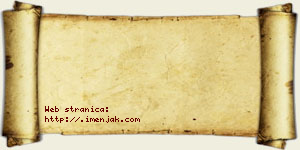 Mina Vlahović vizit kartica